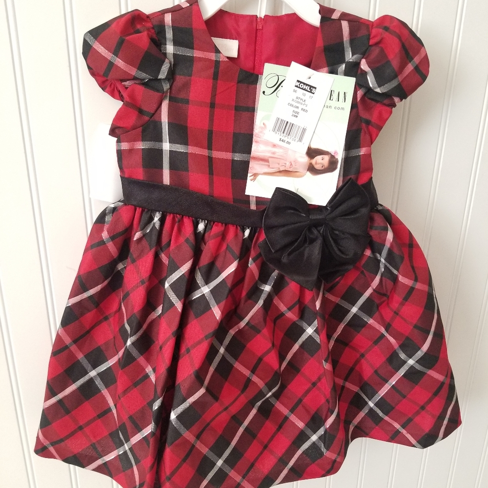 Bonnie Jean Red Plaid Dress - Picture 2 of 8